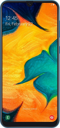 Смартфон Samsung Galaxy A30 (голубой)
